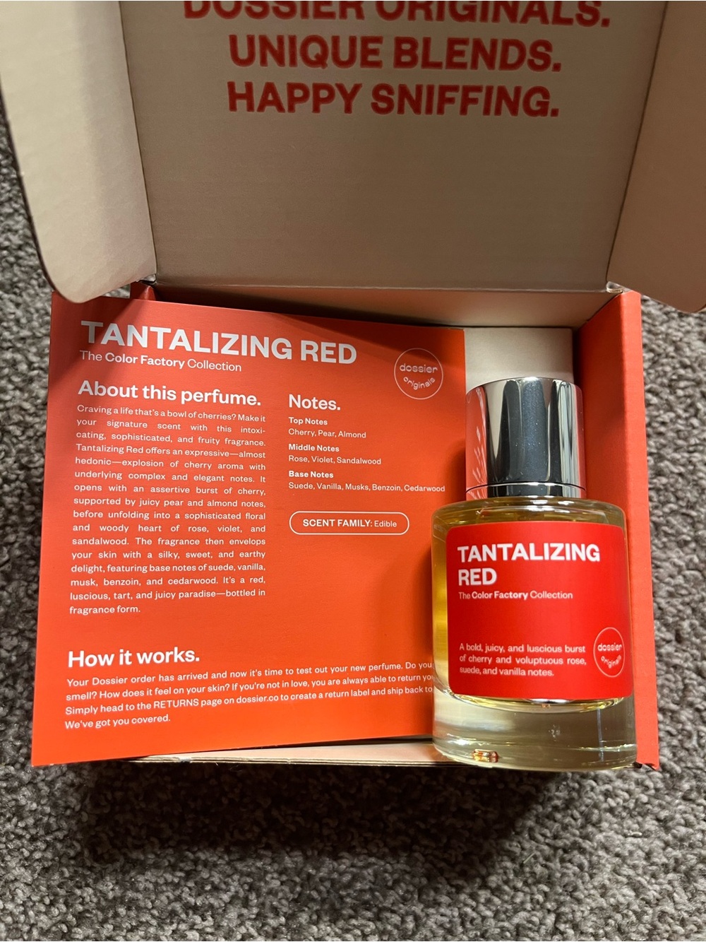Dossier Tantalizing Red EDP 50ml - NEW IN BOX